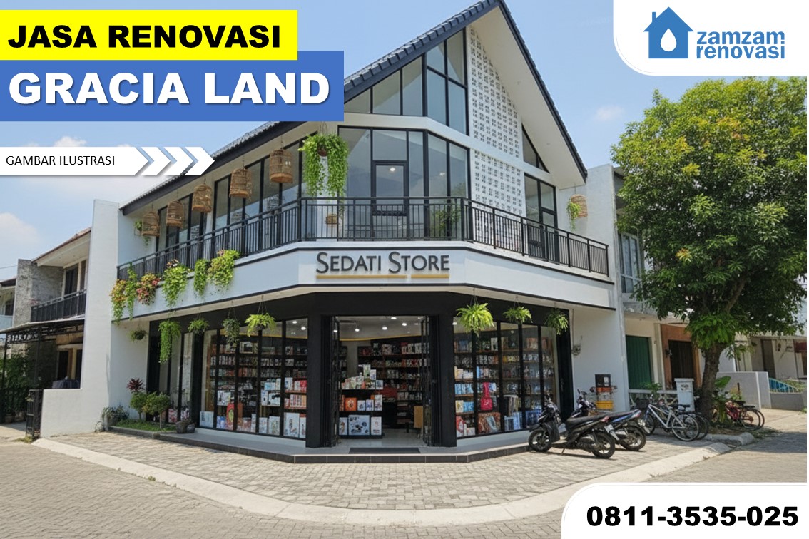 ZAMZAM RENOVASI SURABAYA JASA RENOVASI RUMAH GRACIA LAND SIDOARJO