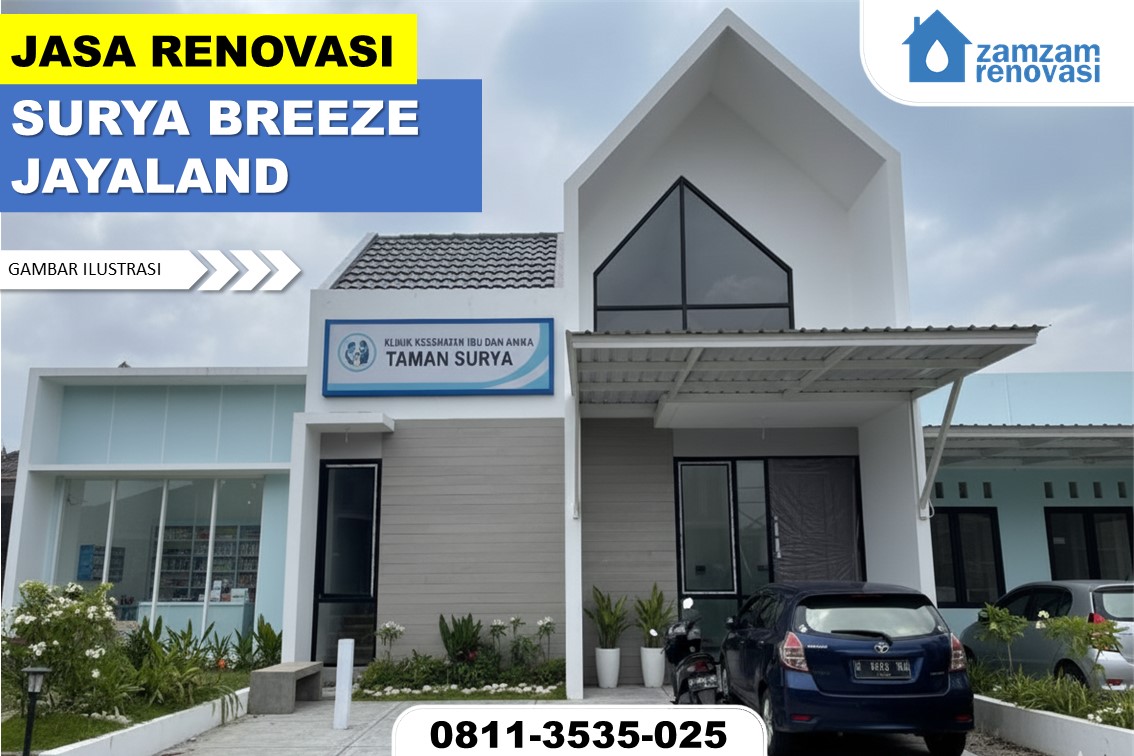 ZAMZAM RENOVASI SURABAYA JASA RENOVASI RUMAH SURYA BREEZE JAYALAND SIDOARJO