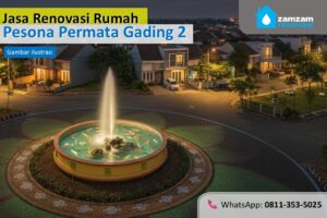 ZAMZAM RENOVASI SURABAYA JASA RENOVASI RUMAH PESONA PERMATA GADING 2 SIDOARJO