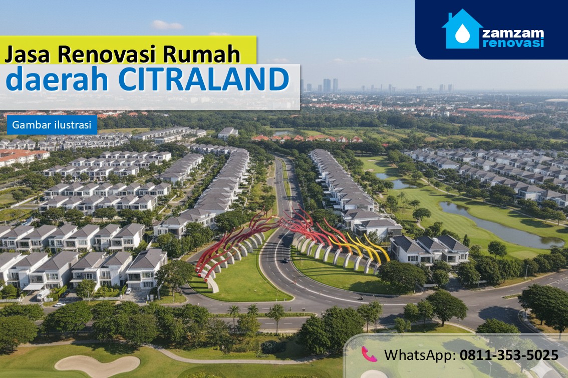 zamzam renovasi surabaya jasa renovasi rumah daerah citraland