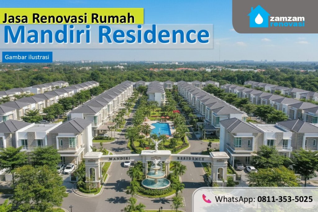 ZAMZAM RENOVASI SURABAYA JASA RENOVASI RUMAH MANDIRI RESIDENCE KRIAN SIDOARJO