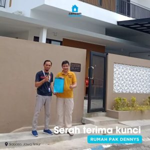 Rumah hook dekat jalan raya di surabaya