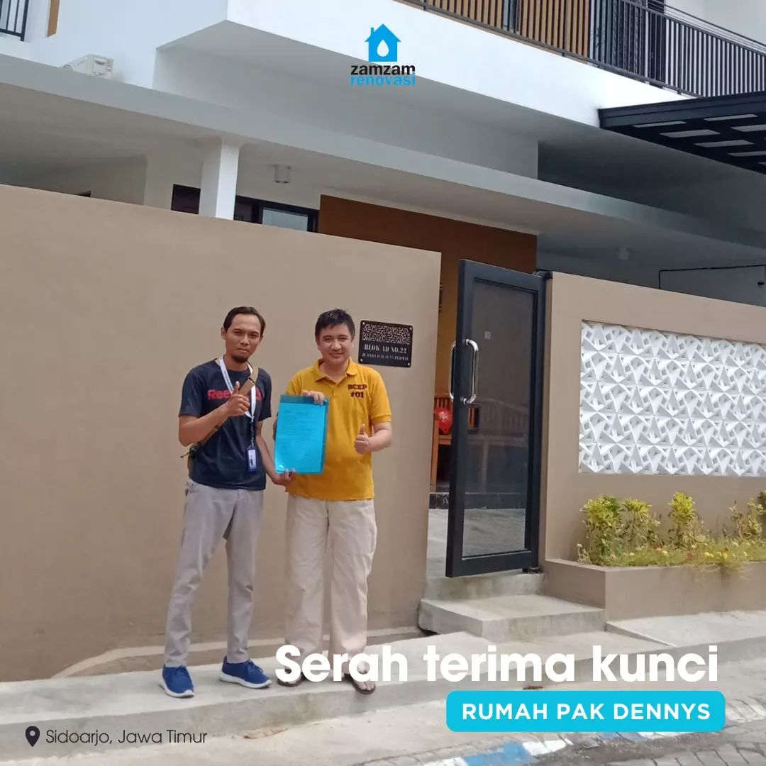 Rumah hook dekat jalan raya di surabaya
