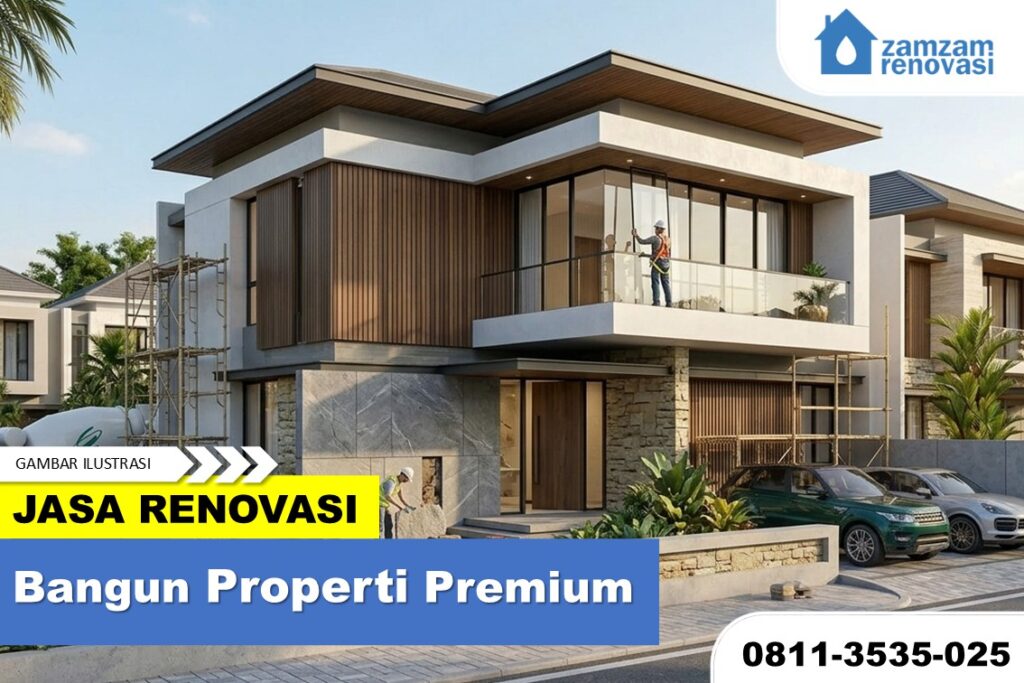 jasa bangun rumah Surabaya kontraktor rumah modern premium