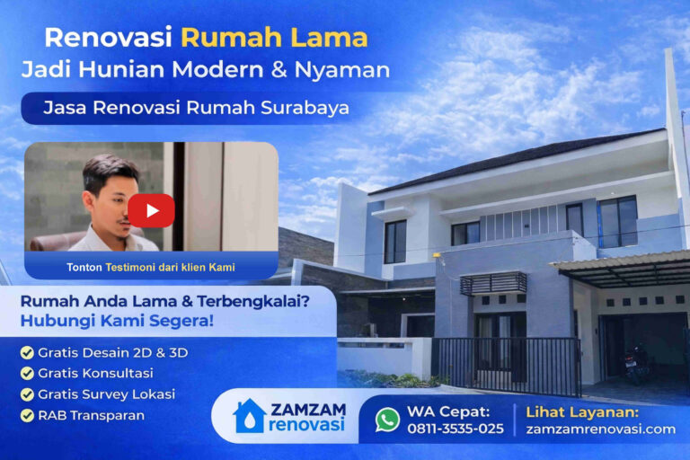 Jasa renovasi surabaya -testimoni klien jasa renovasi rumah Surabaya Zamzam Renovasi profesional