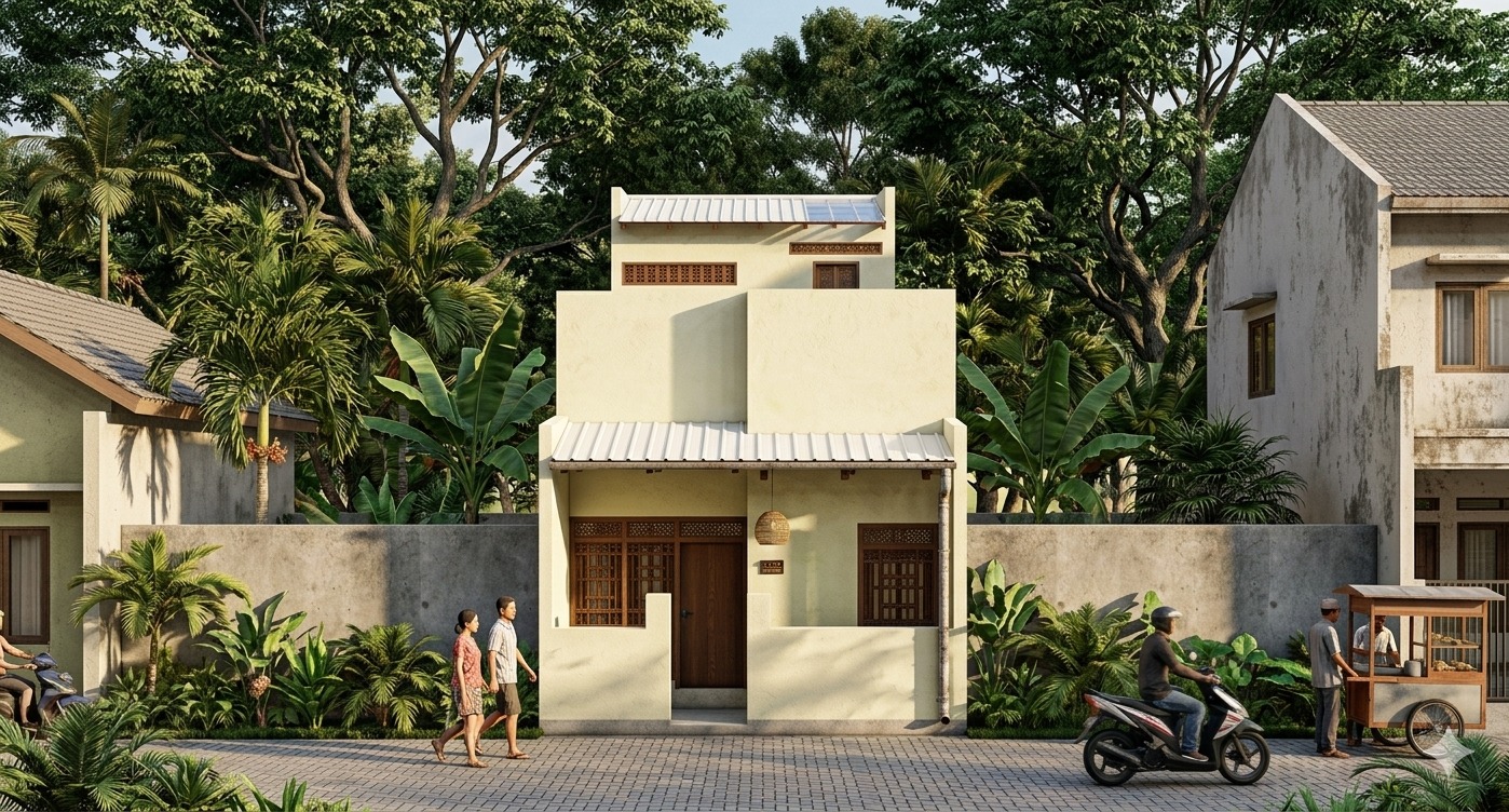 Desain rumah pak okta renovasi rumah di daerah jojoran surabaya