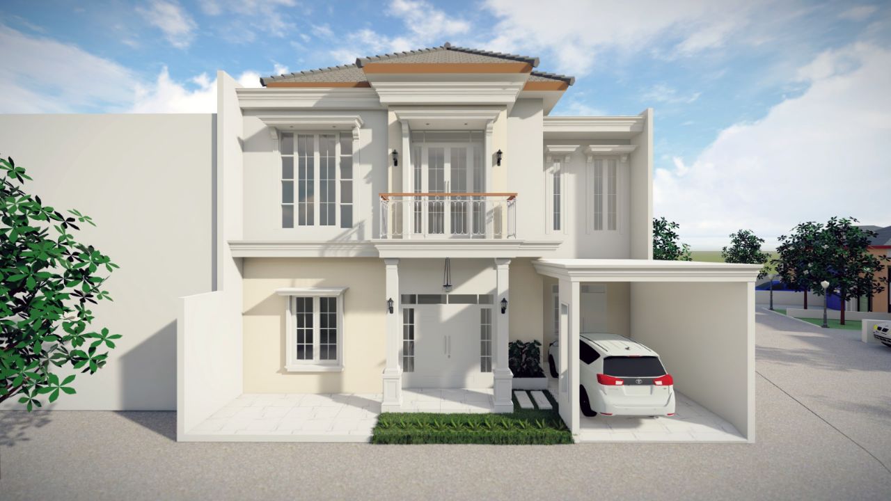 Desain 3D Rumah Klinik Dokter Hani Lakasantri Surabaya