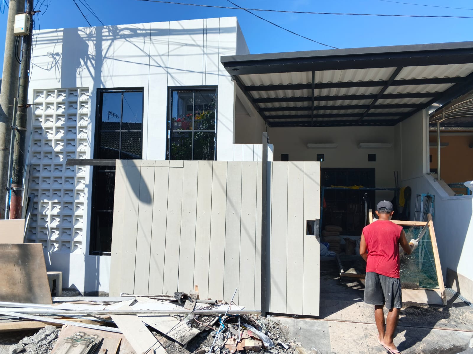 Progres Renovasi rumah pak yuda sukolilo surabaya